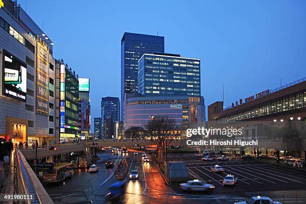 japan, sendai railway station - prefectura de miyagi fotografías e imágenes de stock