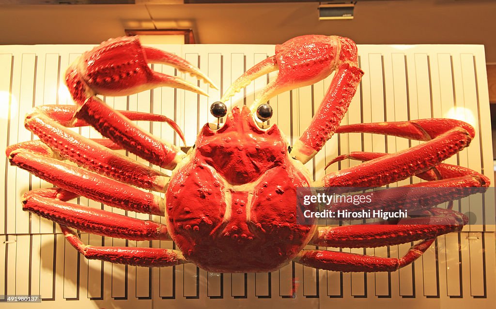 Crab figur, Dotonbori, Osaka, Japan
