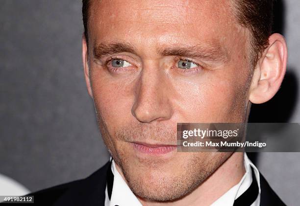 Tom Hiddleston attends the BFI Luminous Fundraising Gala at The Guildhall on October 6, 2015 in London, England.