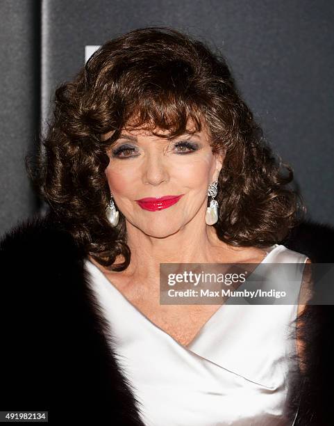 Joan Collins attends the BFI Luminous Fundraising Gala at The Guildhall on October 6, 2015 in London, England.