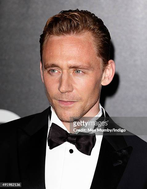 Tom Hiddleston attends the BFI Luminous Fundraising Gala at The Guildhall on October 6, 2015 in London, England.
