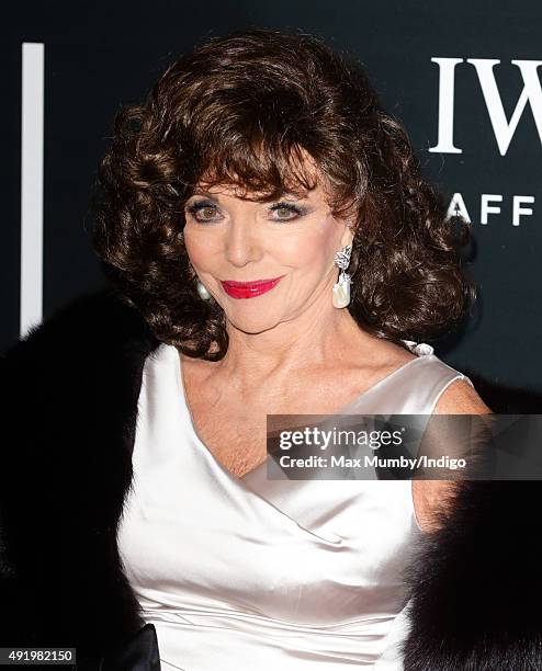 Joan Collins attends the BFI Luminous Fundraising Gala at The Guildhall on October 6, 2015 in London, England.
