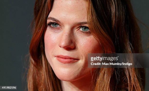 Rose Leslie attends the BFI Luminous Fundraising Gala at The Guildhall on October 6, 2015 in London, England.