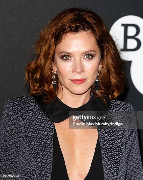 Anna Friel attends the BFI Luminous Fundraising Gala at The Guildhall on October 6, 2015 in London, England.