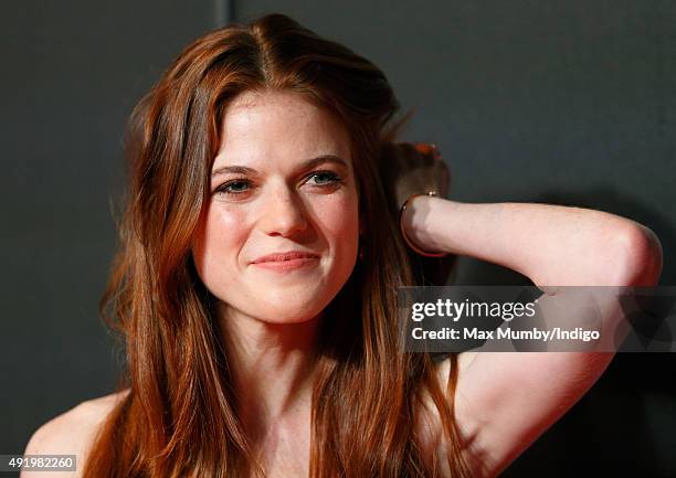 Rose Leslie attends the BFI Luminous Fundraising Gala at The Guildhall on October 6, 2015 in London, England.