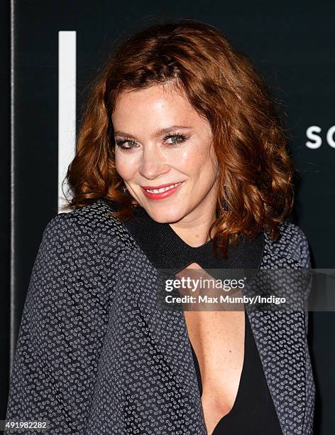 Anna Friel attends the BFI Luminous Fundraising Gala at The Guildhall on October 6, 2015 in London, England.