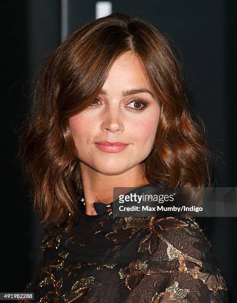 Jenna Coleman attends the BFI Luminous Fundraising Gala at The Guildhall on October 6, 2015 in London, England.