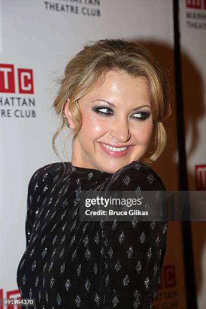 Nina Arianda poses at The Opening Night for the MTC production of Sam Shepard's "Fool For Love" on Broadway at Urbo NYC on October 8, 2015 in New...