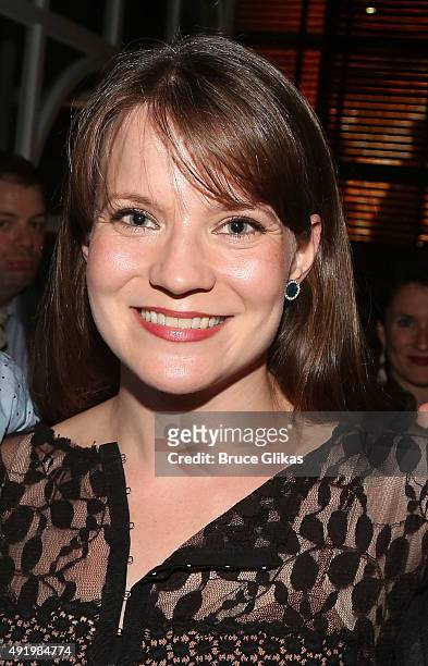 Amelia McClain poses at The Opening Night for the MTC production of Sam Shepard's "Fool For Love" on Broadway at Urbo NYC on October 8, 2015 in New...