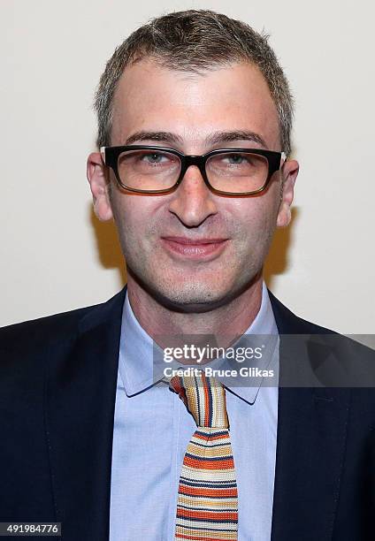 Daniel Aukin poses at The Opening Night for the MTC production of Sam Shepard's "Fool For Love" on Broadway at Urbo NYC on October 8, 2015 in New...