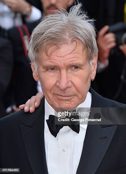 Harrison Ford attends "Expendables 3" Premiere at the 67th Annual Cannes Film Festival on May 18, 2014 in Cannes, France.