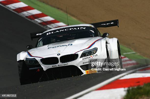 Paralympic champion and double amputee Alex Zanardi of Italy drives the ROAL Motorsport BMW Z4 using hand controls during the Blancpain GT Sprint...