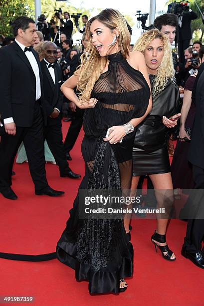 Nabilla Benattia attends "The Homesman" Premiere at the 67th Annual Cannes Film Festival on May 18, 2014 in Cannes, France.