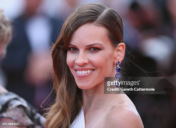 Hilary Swank attends "The Homesman" premiere during the 67th Annual Cannes Film Festival on May 18, 2014 in Cannes, France.