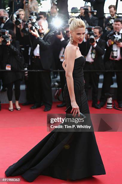 Judit Masco attends "The Homesman" premiere during the 67th Annual Cannes Film Festival on May 18, 2014 in Cannes, France.