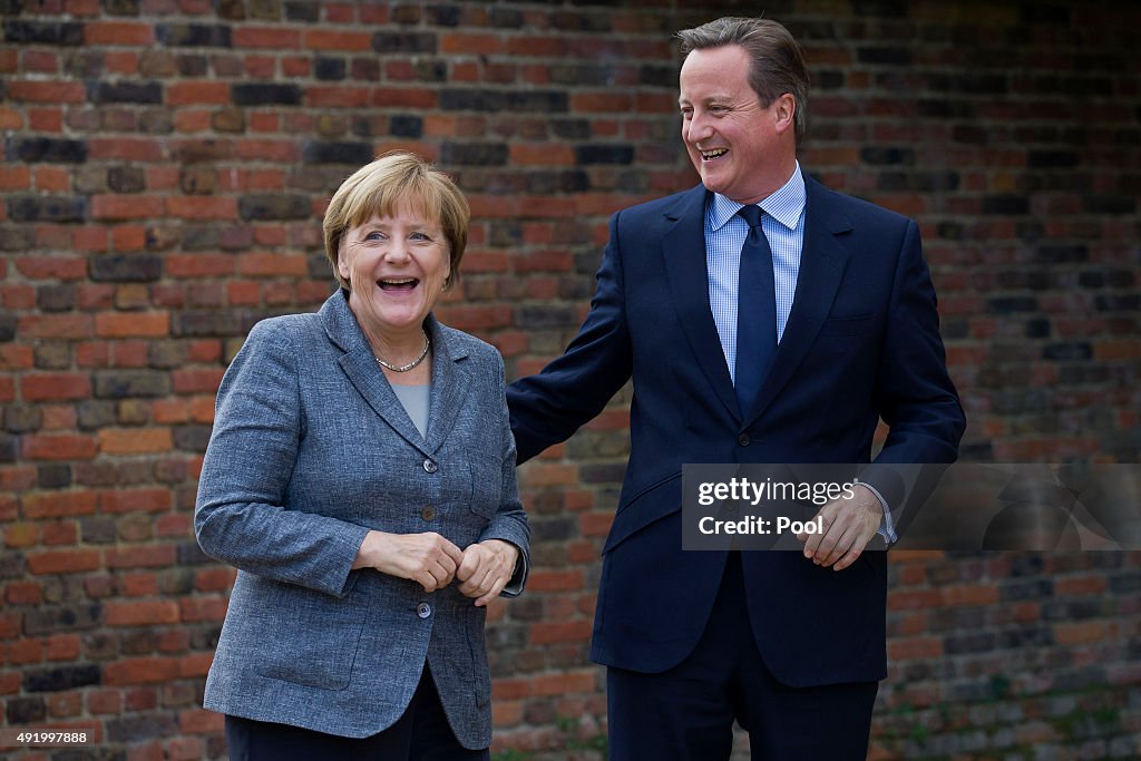 The German Chancellor Angela Merkel Meets David Cameron At Chequers