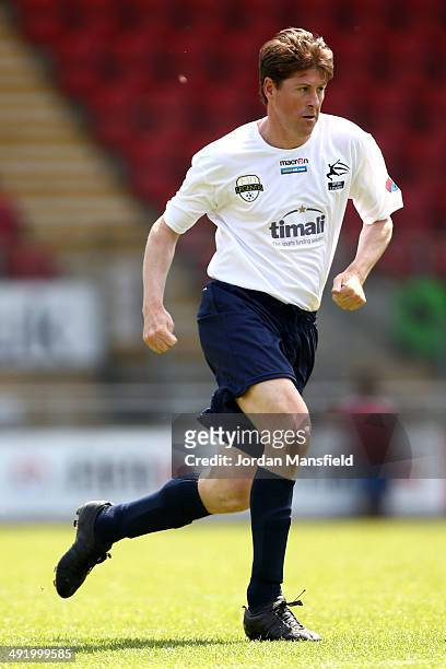 Darren Anderton of 'Super Spurs' in action during the Football30 Elite Legends Tournament at Brisbane Road on May 18, 2014 in London, England.