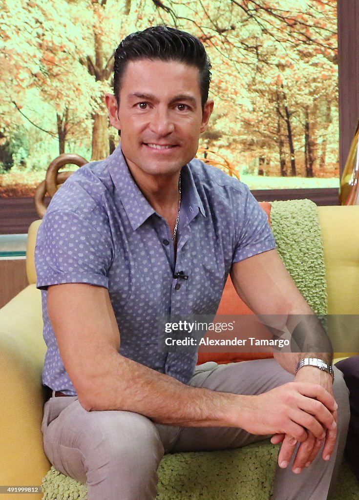 Celebrities On The Set Of Univision's Despierta America