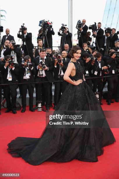 Sonam Kapoor attends "The Homesman" premiere during the 67th Annual Cannes Film Festival on May 18, 2014 in Cannes, France.