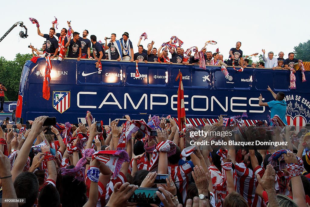 Club Atletico De Madrid Celebrates La Liga Title