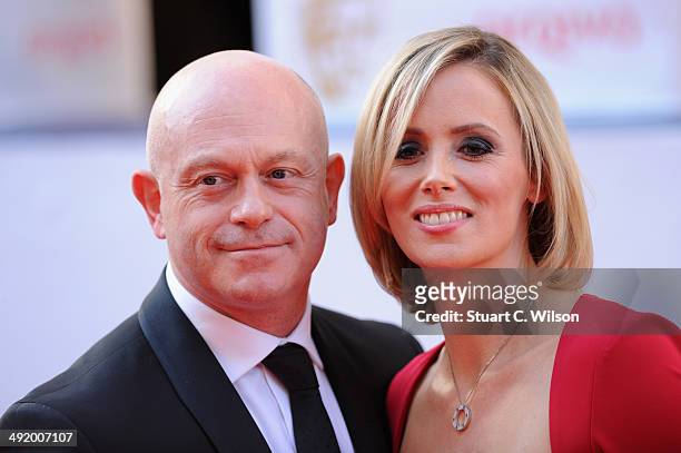 Ross Kemp and Renee O'Brien attends the Arqiva British Academy Television Awards at Theatre Royal on May 18, 2014 in London, England.