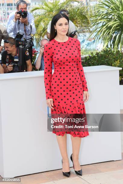 Monica Bellucci attends "The Wonders" photocall at the 67th Annual Cannes Film Festival on May 18, 2014 in Cannes, France.