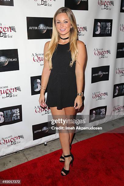 Actress Courtney Paige from the film "Suspension” attends 8FilmsToDieFor's Celebrity Launch Party at Next Door Lounge on October 8, 2015 in...