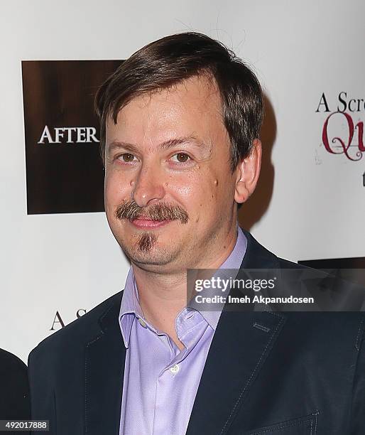 Director Hank Braxton from the film "Unnatural” attends 8FilmsToDieFor's Celebrity Launch Party at Next Door Lounge on October 8, 2015 in Hollywood,...