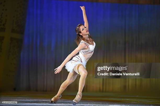 Carolina Kostner performs during the Intimissimi On Ice 2015 Show on October 9, 2015 in Verona, Italy.