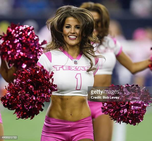 Houston Texans cheerleaders perform at NRG Stadium on October 8, 2015 ...