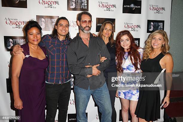 Actors Tsulan Cooper, Kiowa Gordon, director Russell Friedenberg, producer Heather Rae, actress Castille Landon, and guest attend 8FilmsToDieFor's...