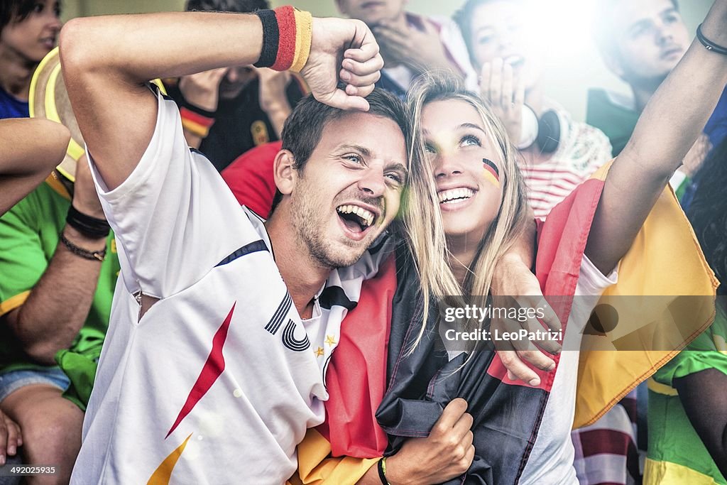 Germany supporters in the stadium