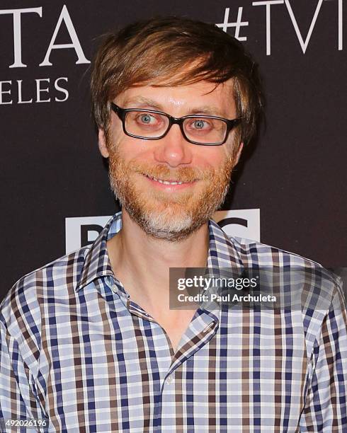 Writer Stephen Merchant attends the BAFTA Los Angeles TV Tea 2015 at SLS Hotel on September 19, 2015 in Beverly Hills, California.