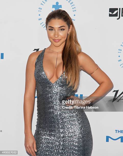 Chantel Jeffries attends the Autism Speaks to Los Angeles Celebrity Chef Gala at Barker Hangar on October 8, 2015 in Santa Monica, California.