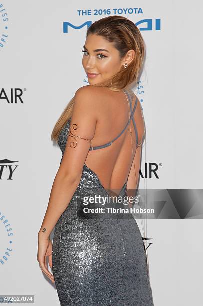 Chantel Jeffries attends the Autism Speaks to Los Angeles Celebrity Chef Gala at Barker Hangar on October 8, 2015 in Santa Monica, California.