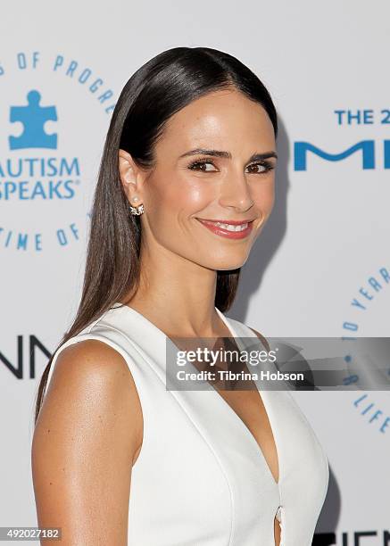 Jordana Brewster attends the Autism Speaks to Los Angeles Celebrity Chef Gala at Barker Hangar on October 8, 2015 in Santa Monica, California.