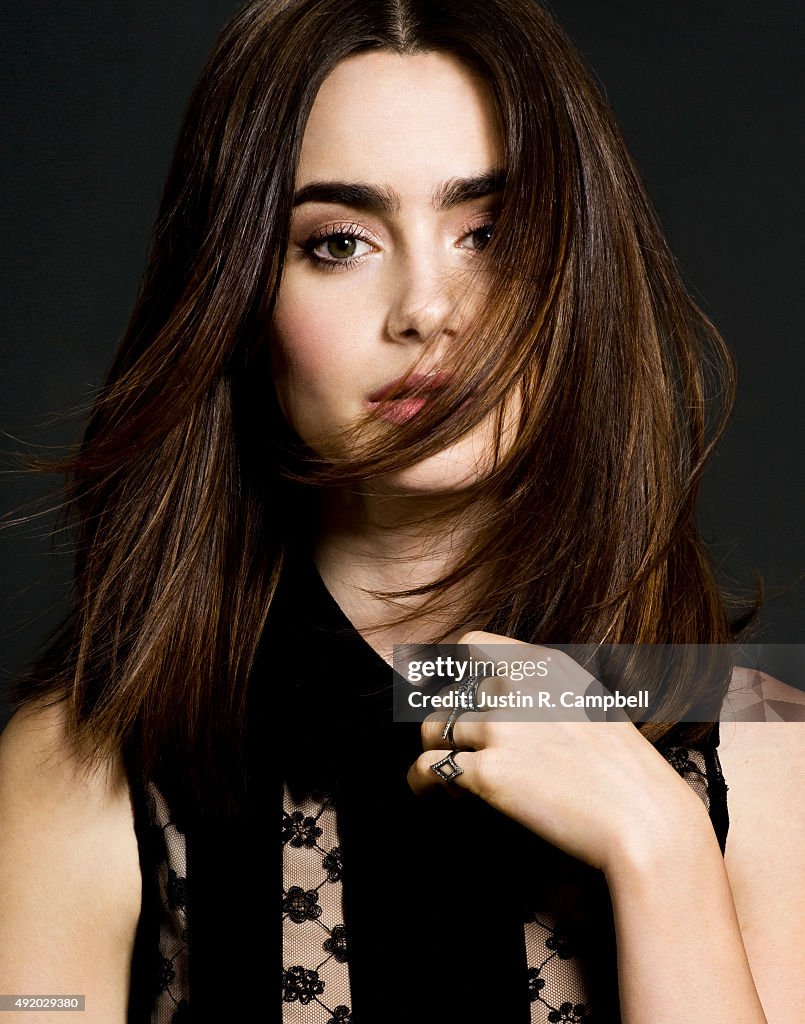 Lily Collins, Just Jared, August 28, 2013