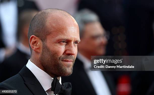 Jason Statham attends "The Expendables 3" Premiere at the 67th Annual Cannes Film Festival on May 18, 2014 in Cannes, France.