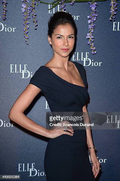 Catalina Denis attends the Dior & ELLE Magazine Dinner at the 67th Annual Cannes Film Festival at Albane by Costes, JW Marriott Rooftop on May 18,...