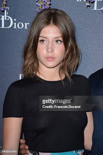 Adele Exarchopoulos attends the Dior & ELLE Magazine Dinner at the 67th Annual Cannes Film Festival at Albane by Costes, JW Marriott Rooftop on May...