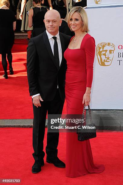 Ross Kemp and Renee O'Brien attend the Arqiva British Academy Television Awards at Theatre Royal on May 18, 2014 in London, England.