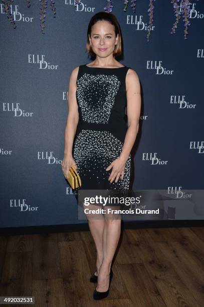 Actress Suzanne Clement attends the Dior & ELLE Magazine Dinner at the 67th Annual Cannes Film Festival at Albane by Costes, JW Marriott Rooftop on...