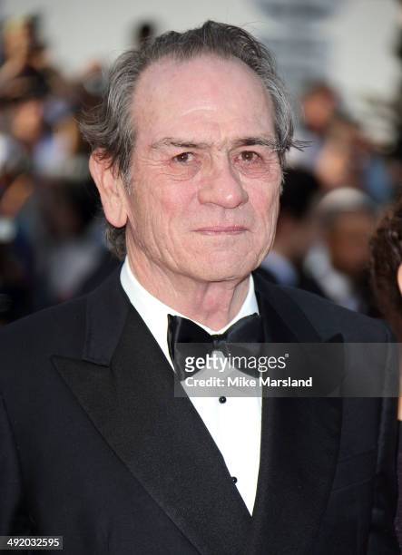 Tommy Lee Jones attends "The Homesman" Premiere at the 67th Annual Cannes Film Festival on May 18, 2014 in Cannes, France.