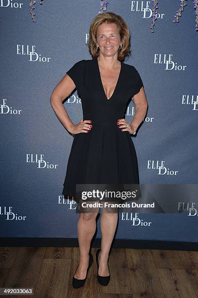 Guest attends the Dior & ELLE Magazine Dinner at the 67th Annual Cannes Film Festival at Albane by Costes, JW Marriott Rooftop on May 18, 2014 in...