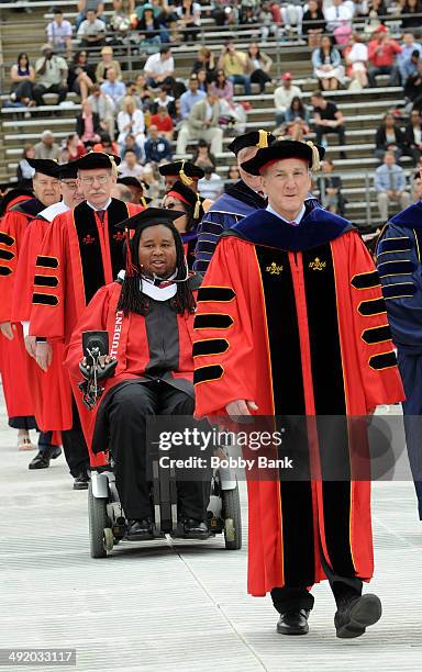 Rutgers football player, Eric LeGrand, Chair of the Board of Governors, Gerald C. Harvey, Former Governor of New Jersey, Thomas H. Kean and Rutgers...