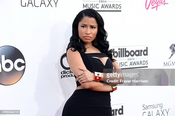 Singer Nicki Minaj attends the 2014 Billboard Music Awards at the MGM Grand Garden Arena on May 18, 2014 in Las Vegas, Nevada.