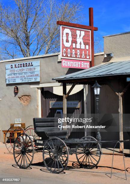 The O.K. Corral gunfight site is a popular tourist attraction in historic Tombstone, Arizona, known as 'The Town Too Tough to Die.' The town features...