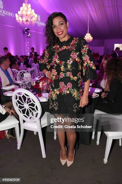 Actress Rosario Dawson attends The Expendables 3 Official Cast Dinner Party at Gotha Club on May 18, 2014 in Cannes, France.