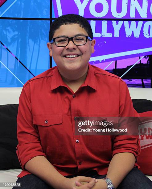 October 1: Rico Rodriguez visits the Young Hollywood Studio on October 1, 2015 in Los Angeles, California.