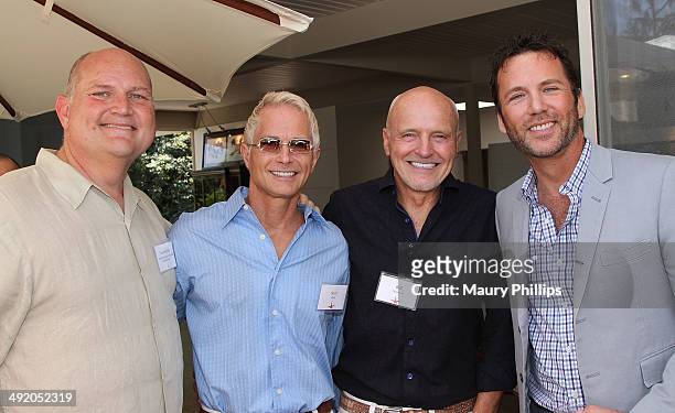 Truett Griffin, Scott Hunt, Bill Maxwell and David Milllbern attend the Trevor Project Garden Party on May 18, 2014 in Beverly Hills, California.